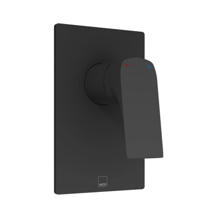 Vado Cameo Matt Black Manual Shower Valve - 1 Outlet